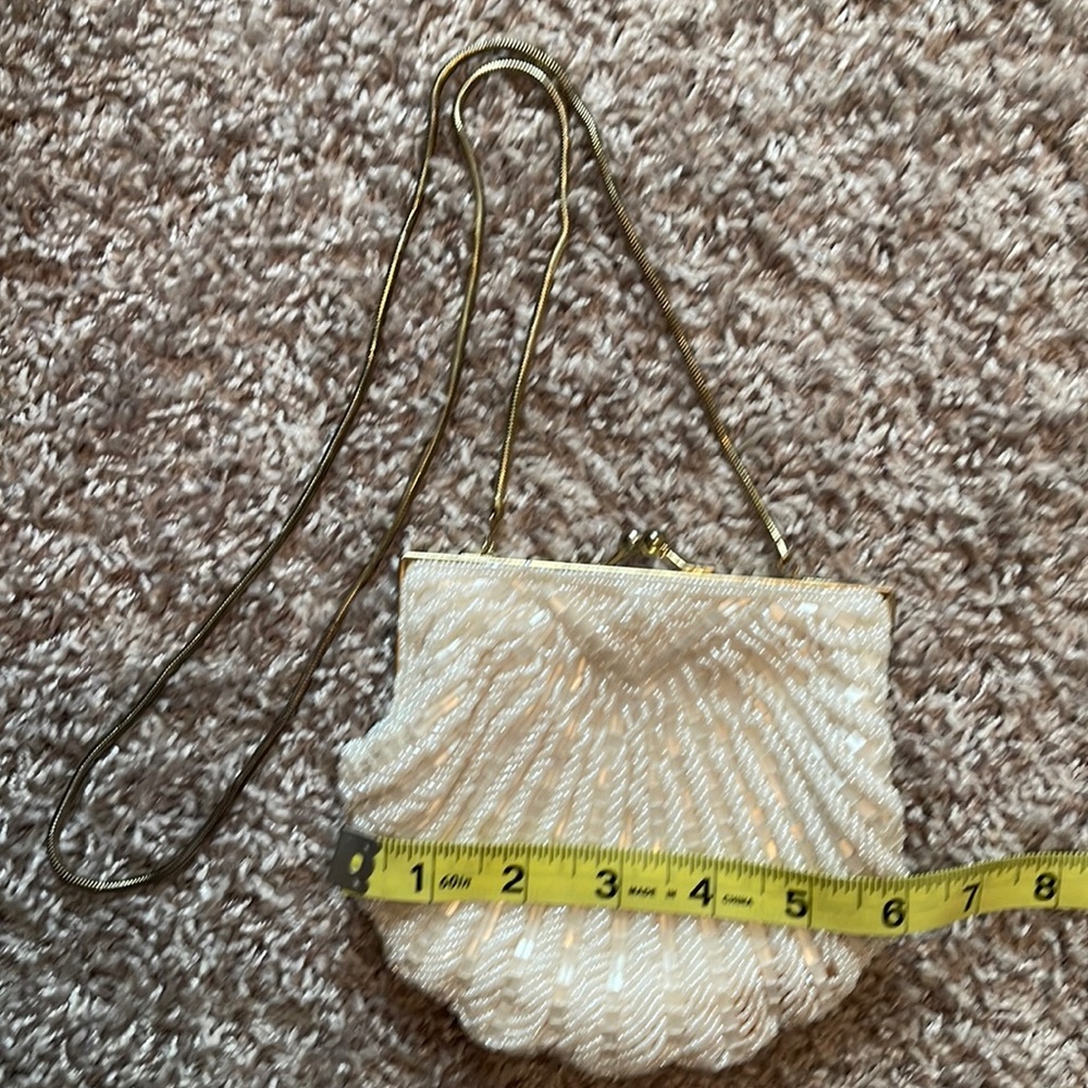 Pearl beaded clutch